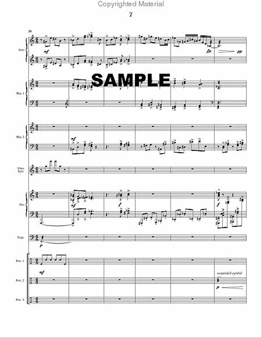 Rimbasly (percussion ensemble set) Percussion Ensemble scores gallery preview page 5