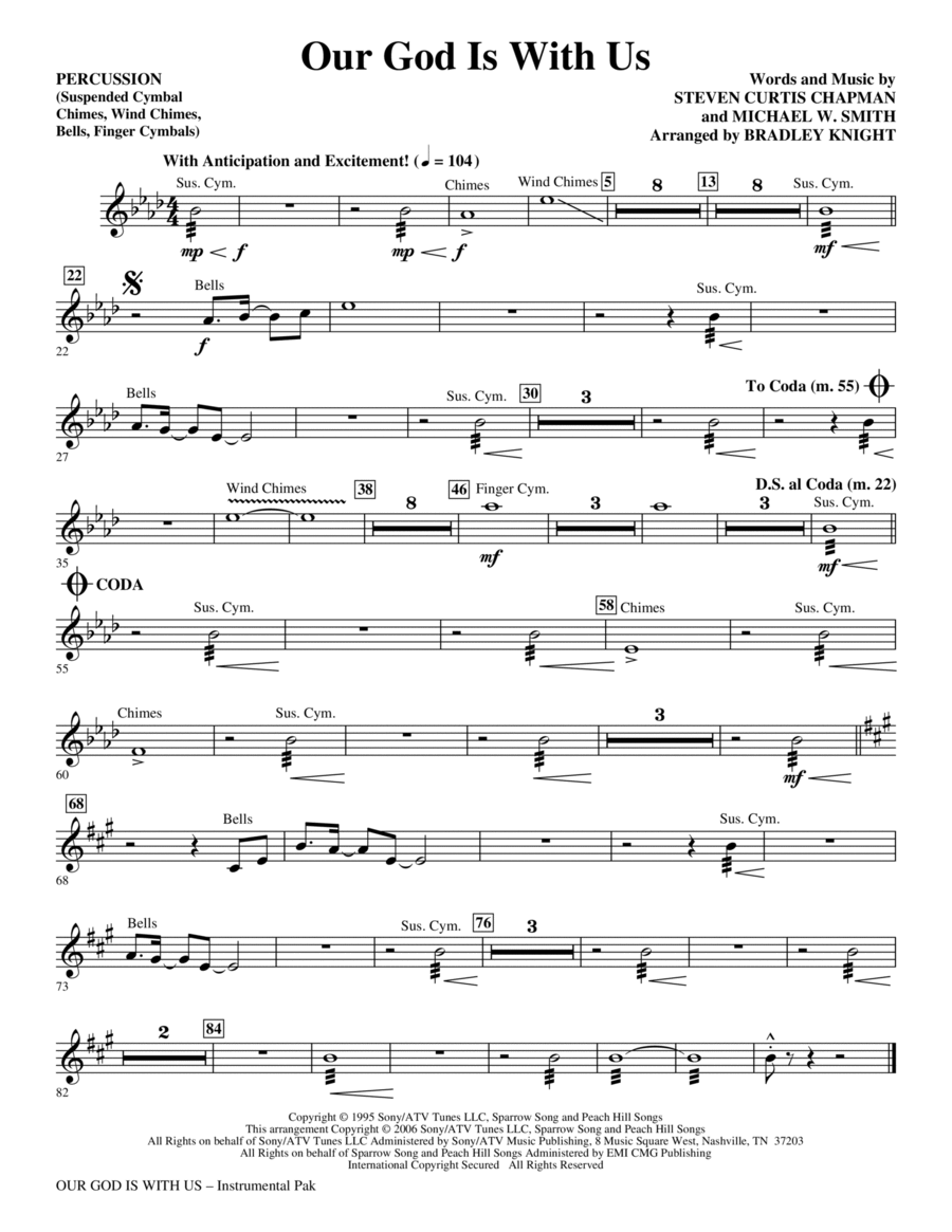 Our God Is With Us - Violin 2 Choir scores gallery preview page 1