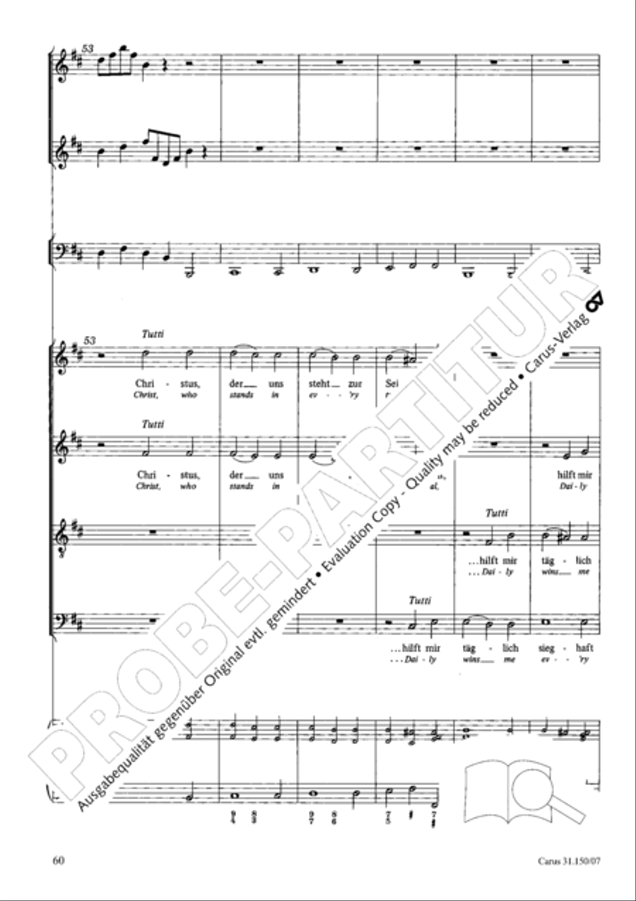 O my Lord, I long for thee (Nach dir, Herr, verlanget mich) 4-Part scores gallery preview page 61