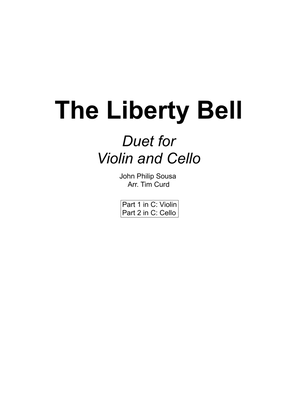 Book cover for The Liberty Bell. Duet for Violin and Cello
