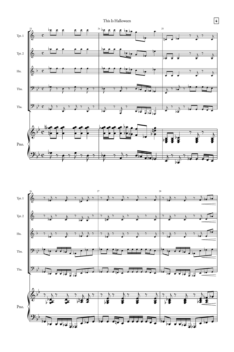 This Is Halloween Small Ensemble scores gallery preview page 4