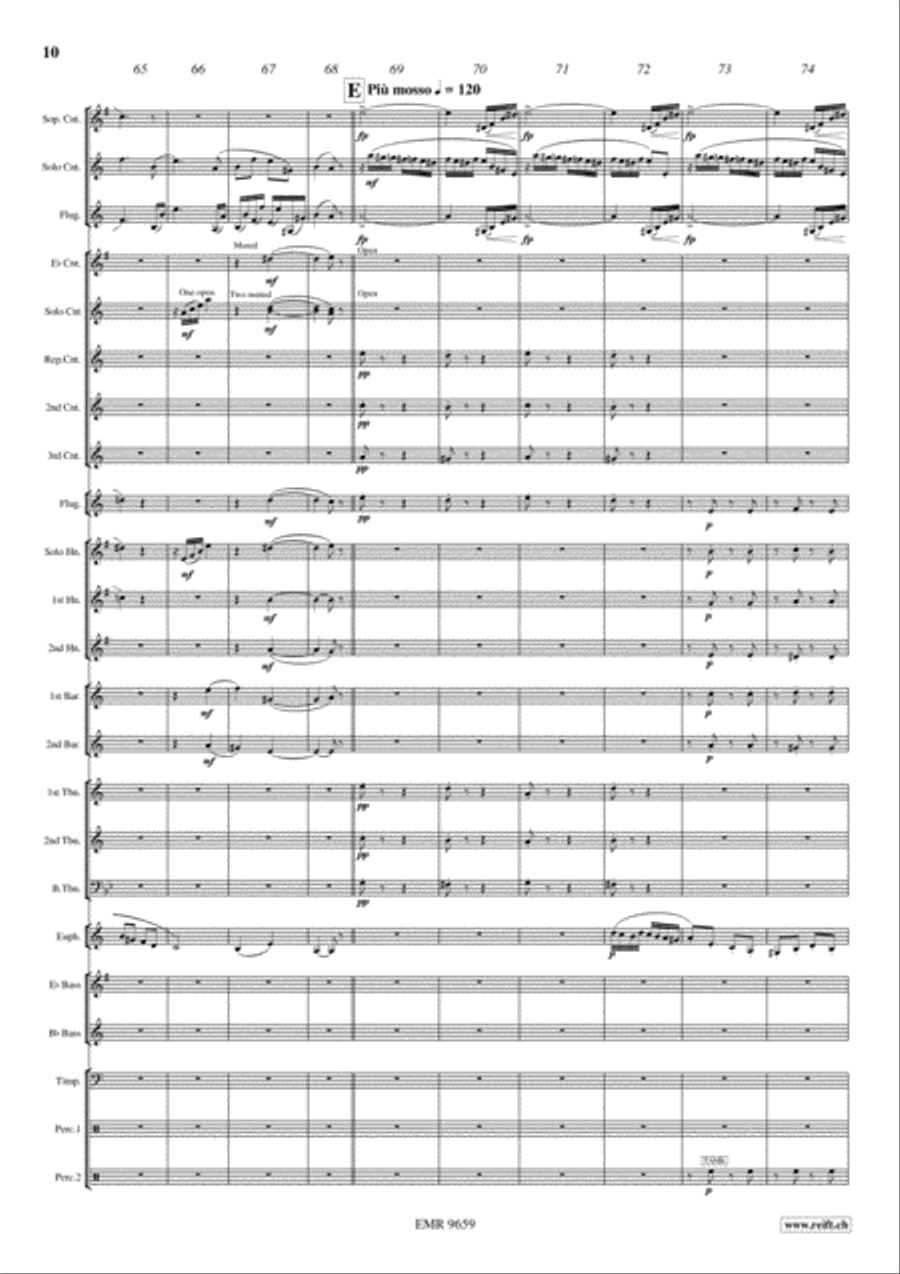 Caprice No. 24 Brass Trio scores gallery preview page 10