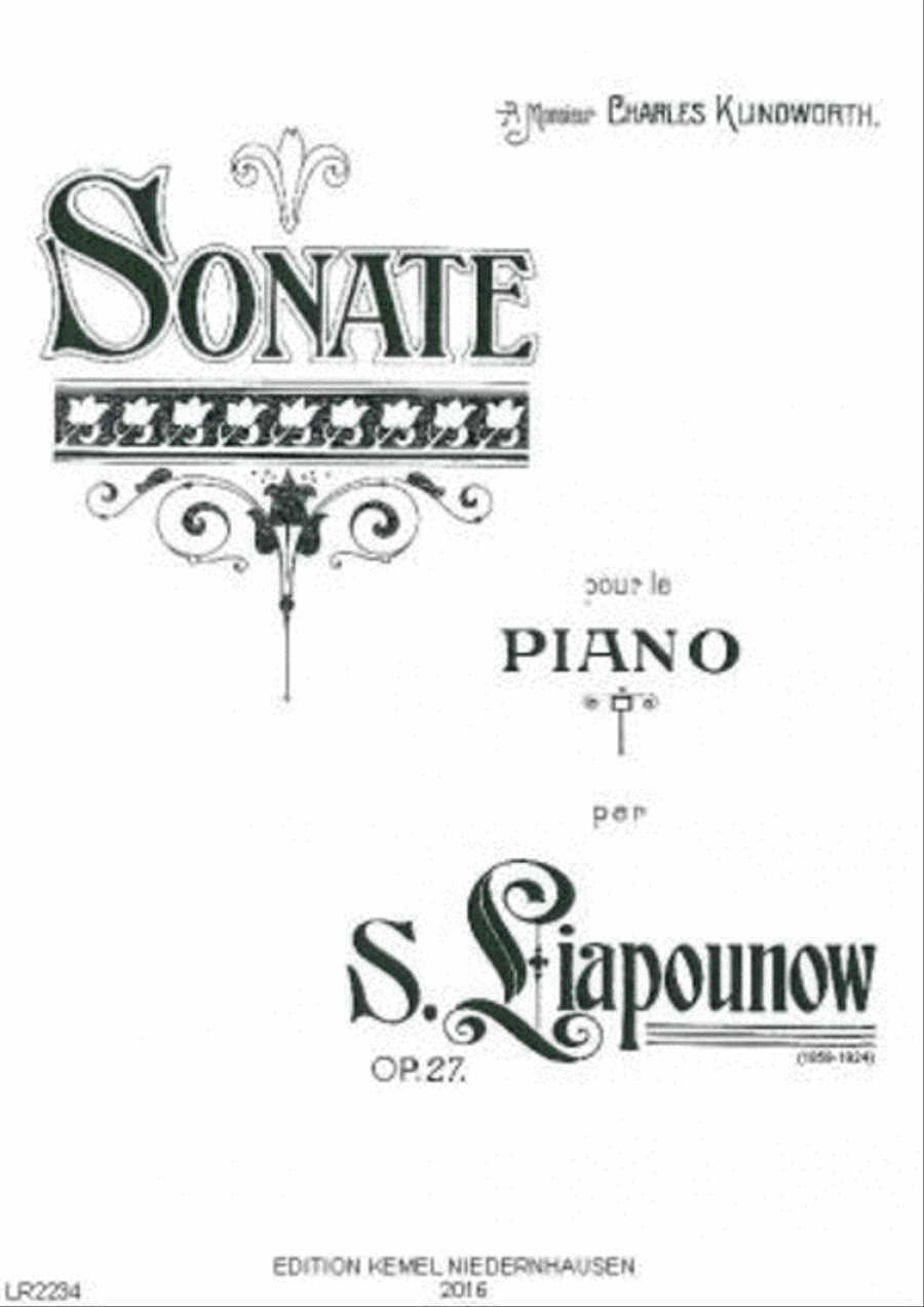 Sonate Piano Solo scores gallery preview page 1