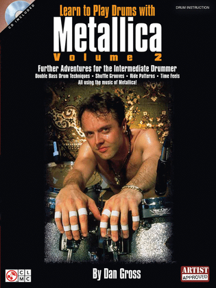 Book cover for Learn to Play Drums with Metallica - Volume 2