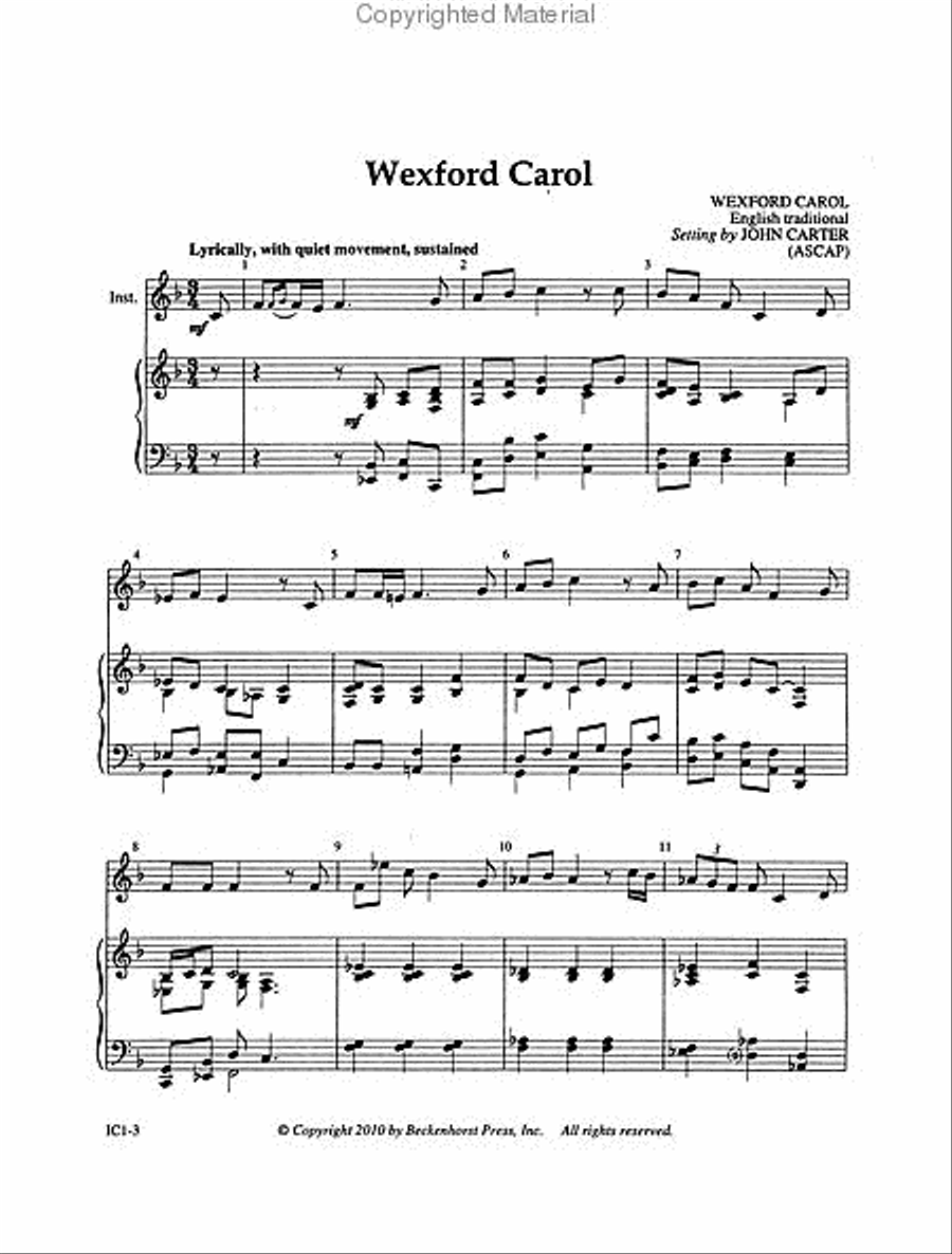 Lo, How a Rose - Instrumental Worship Christmas Collection / Songbook scores gallery preview page 2