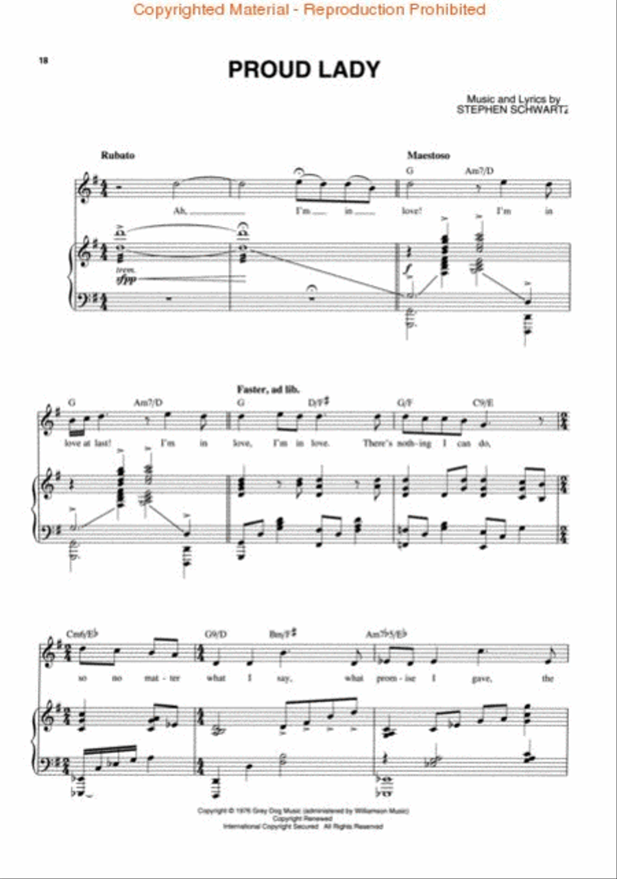 The Baker's Wife The Baker's Wife Piano, Vocal, Guitar scores gallery preview page 4