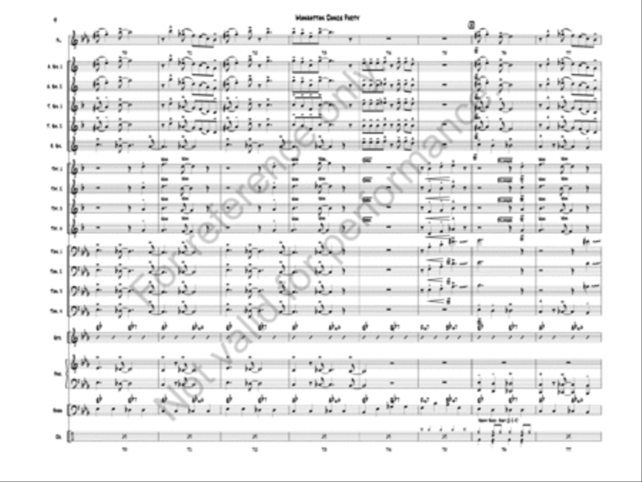 Manhattan Dance Party Manhattan Dance Party Jazz Ensemble scores gallery preview page 11