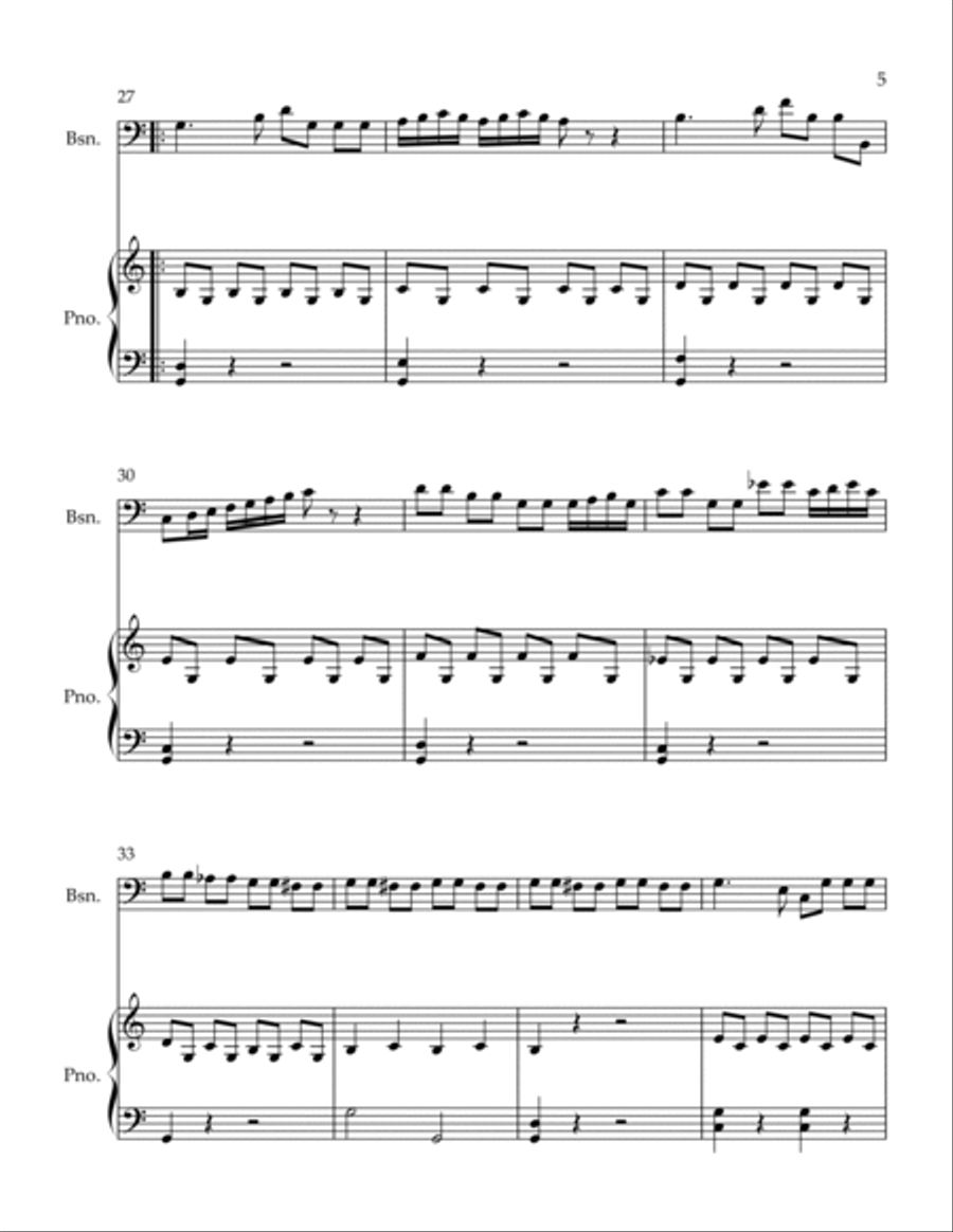 Spiritoso Bassoon scores gallery preview page 5