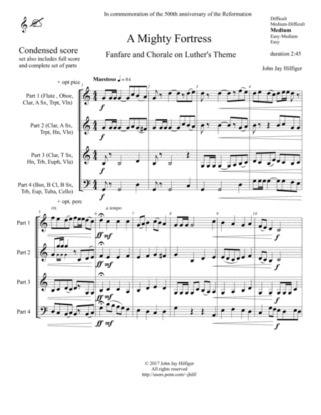 A Mighty Fortress: Fanfare and Chorale on Luther's Theme image number null