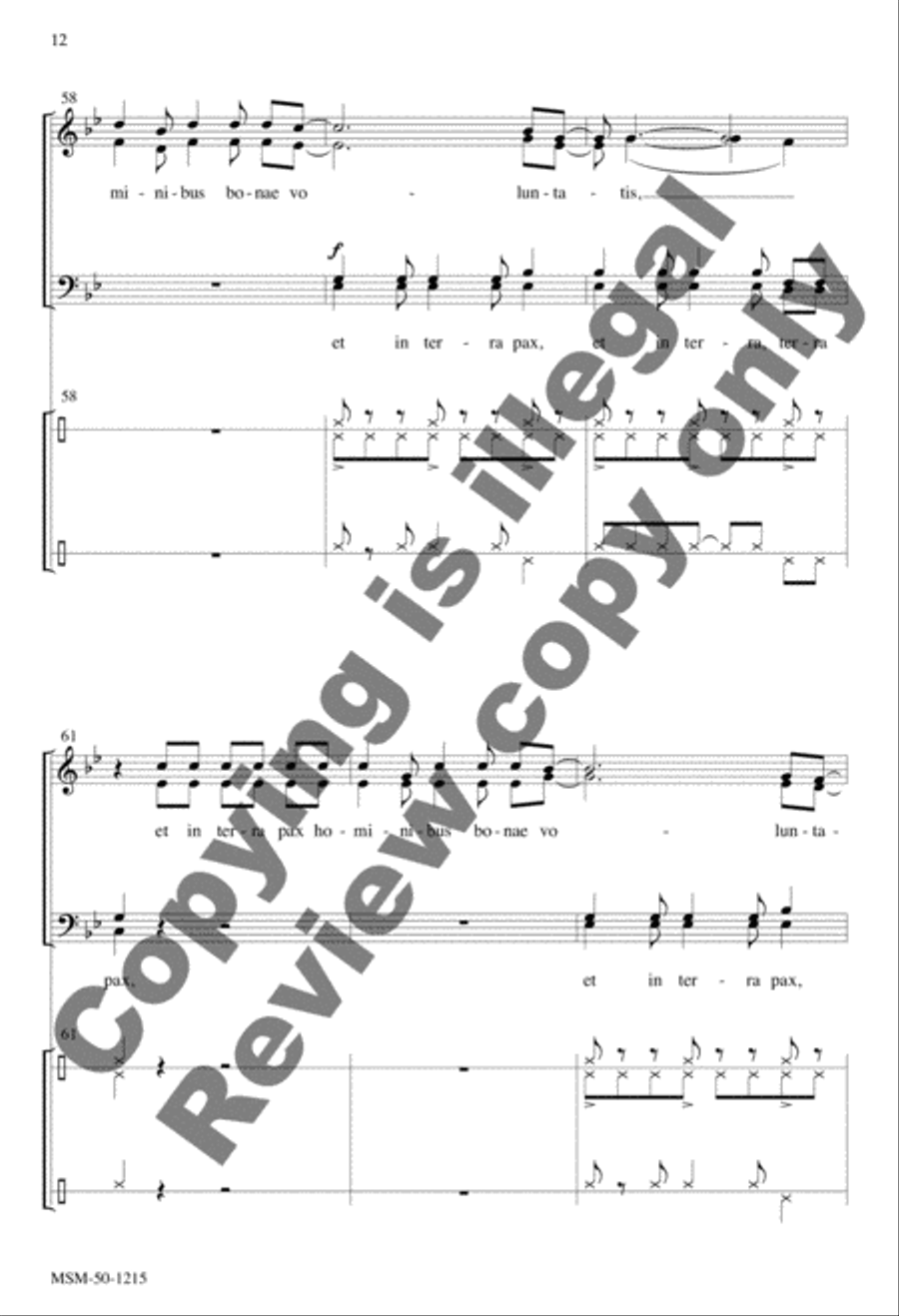 South African Gloria 4-Part scores gallery preview page 12