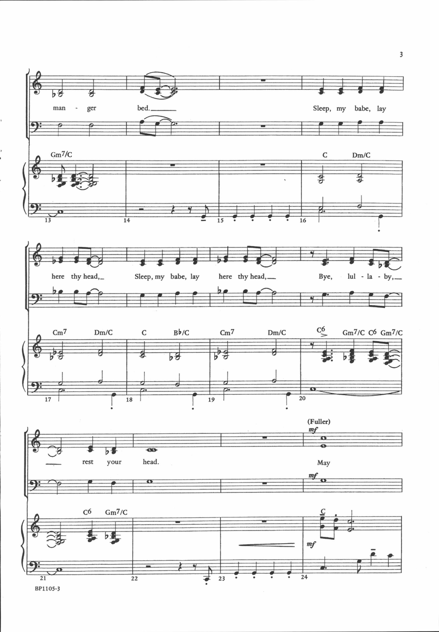 Sleep, My Babe 3-Part scores gallery preview page 3