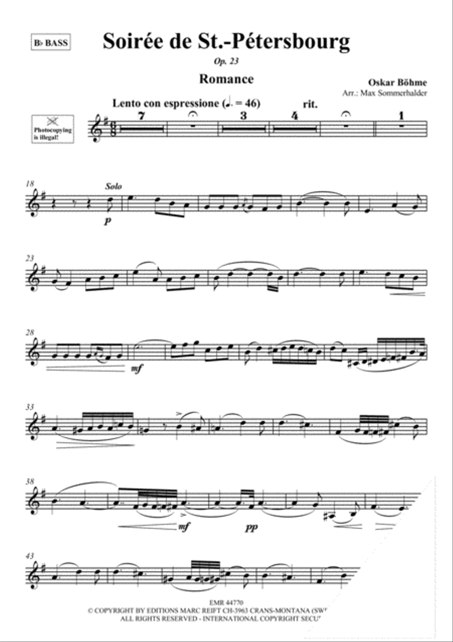 Soiree de St.-Petersbourg Harp scores gallery preview page 3