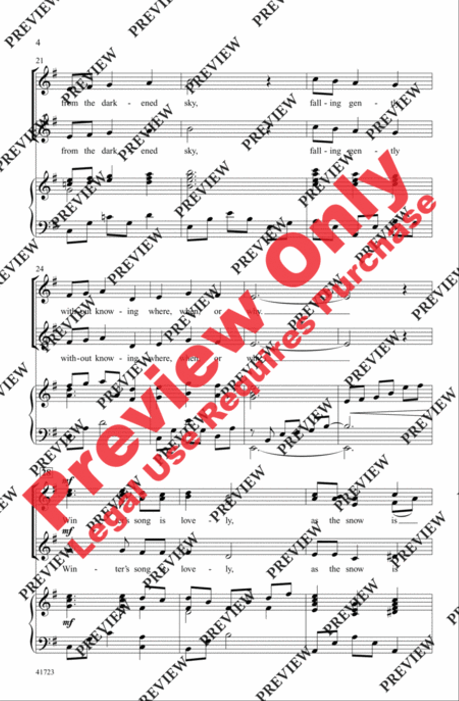 Winter Sings Her Song Winter Sings Her Song Women's Choir scores gallery preview page 4