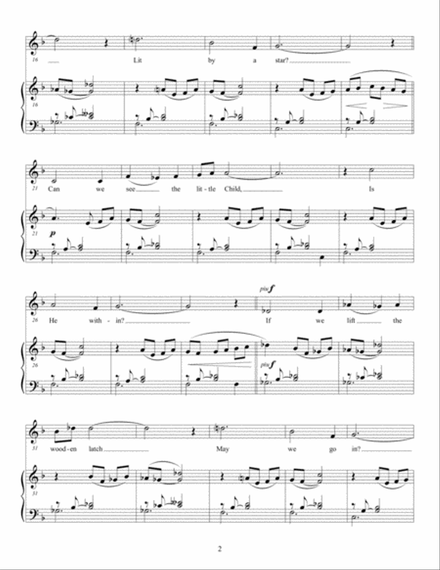 How Far Is It to Bethlehem? - solo version Voice scores gallery preview page 3