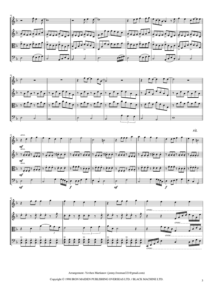 Como Estais Amigos String Quartet scores gallery preview page 3