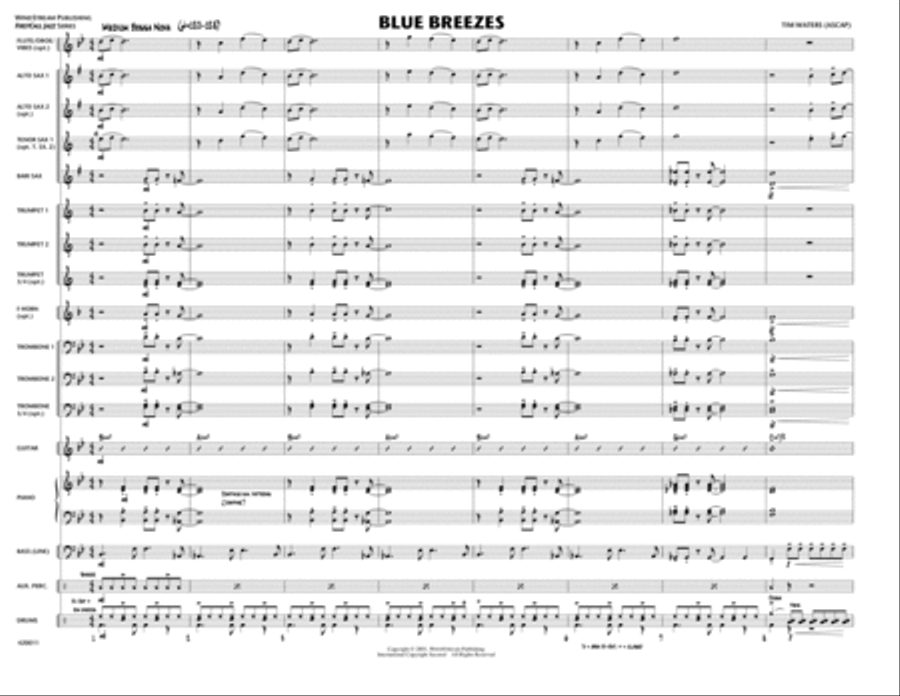 Blue Breezes Jazz Ensemble scores gallery preview page 1