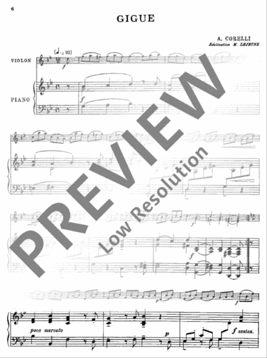 Aria/Gigue Aria/Gigue Violin Solo scores gallery preview page 7