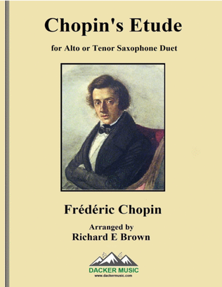 Chopin's Etude - Alto or Tenor Saxophone Duet