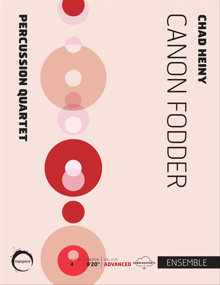 Canon Fodder Percussion Ensemble scores gallery preview page 1