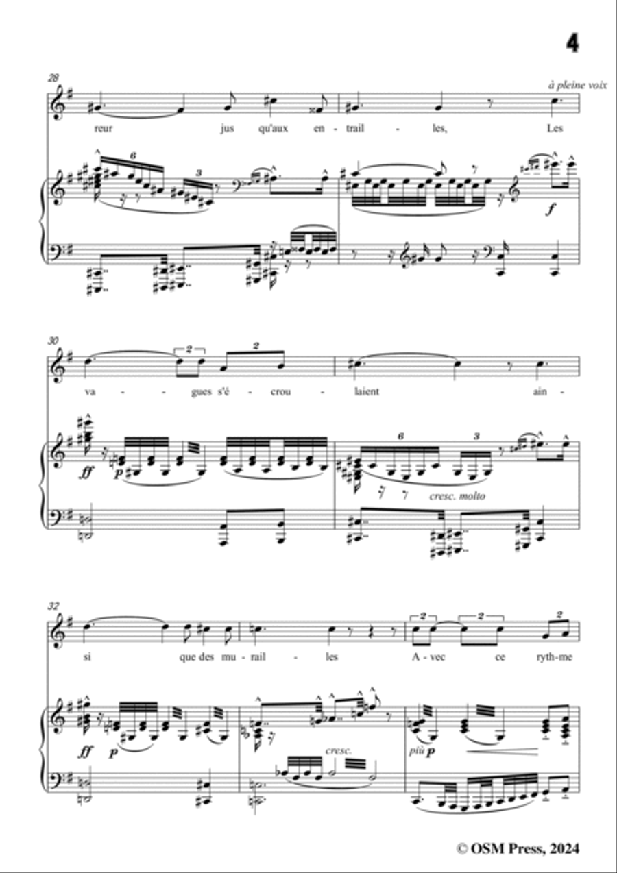 Duparc-La vague et la cloche,in e minor Voice scores gallery preview page 5