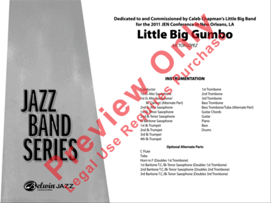 Little Big Gumbo Little Big Gumbo Jazz Ensemble scores gallery preview page 2