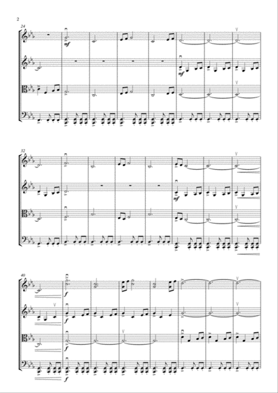 Game Of Thrones String Quartet scores gallery preview page 6