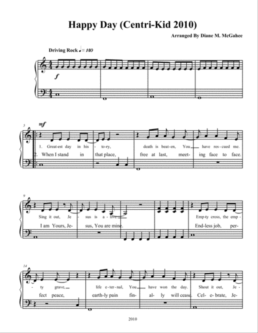 Happy Day Small Ensemble scores gallery preview page 1