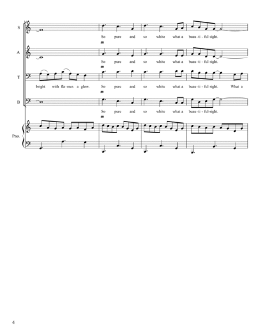 Snow 4-Part scores gallery preview page 4