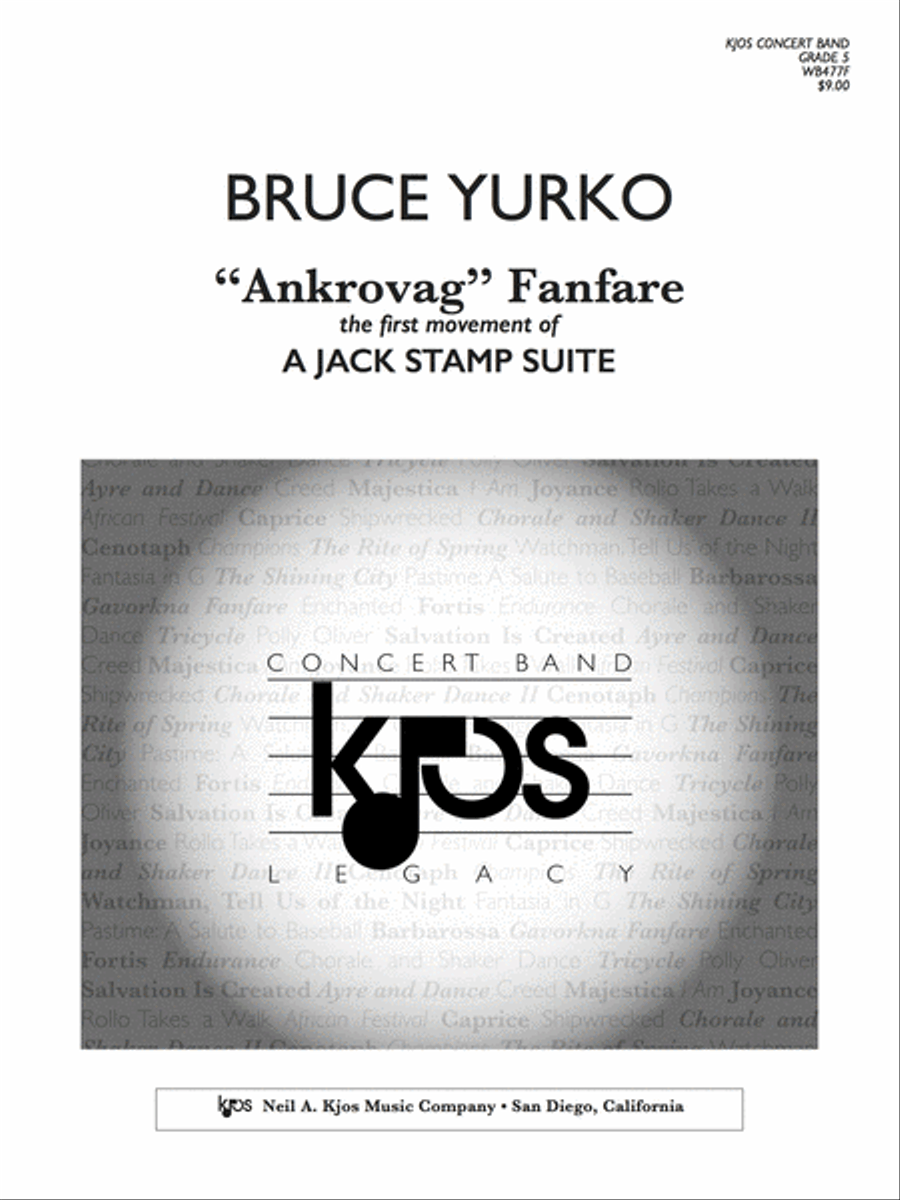 A Jack Stamp Suite: Movement 1: Ankrovag Fanfare Concert Band scores gallery preview page 1