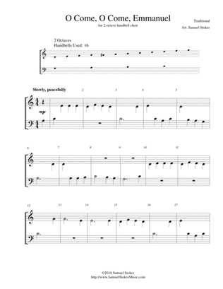 O Come, O Come, Emmanuel - for 2-octave handbell choir
