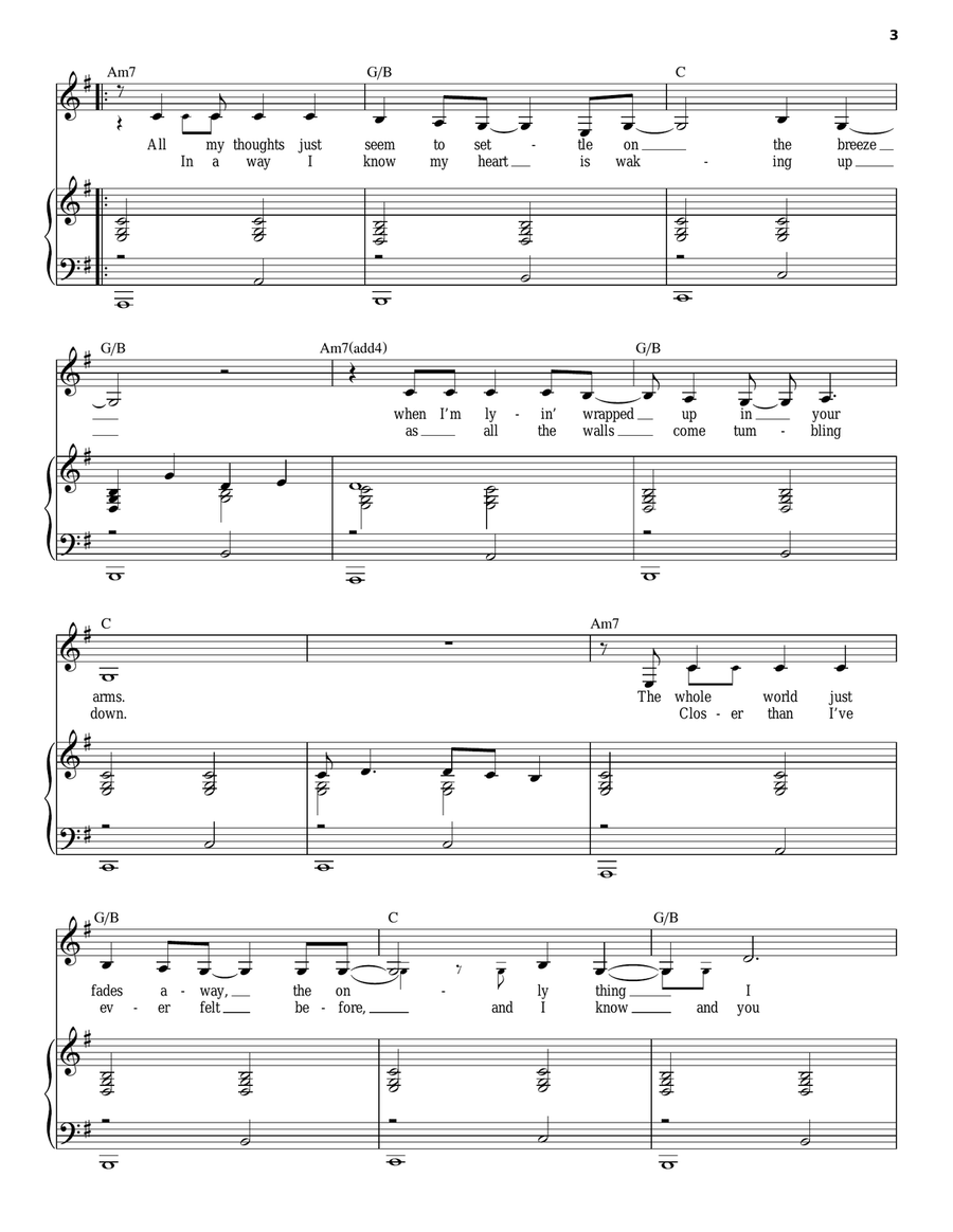 Breathe Piano, Vocal scores gallery preview page 3
