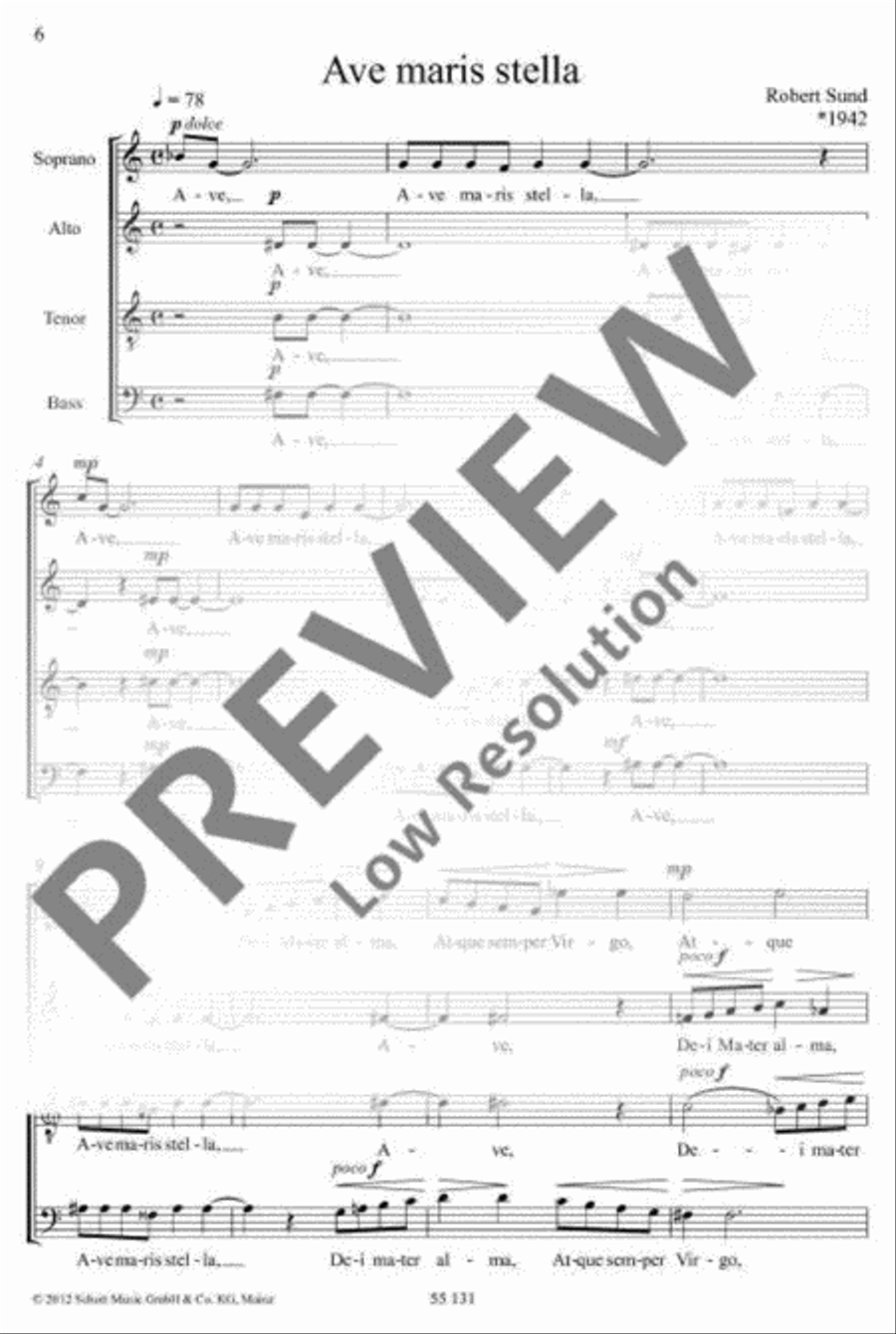 Three Motets 4-Part scores gallery preview page 7