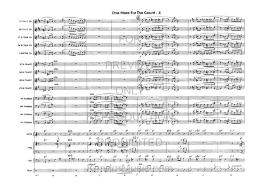 One More For The Count Jazz Ensemble scores gallery preview page 5