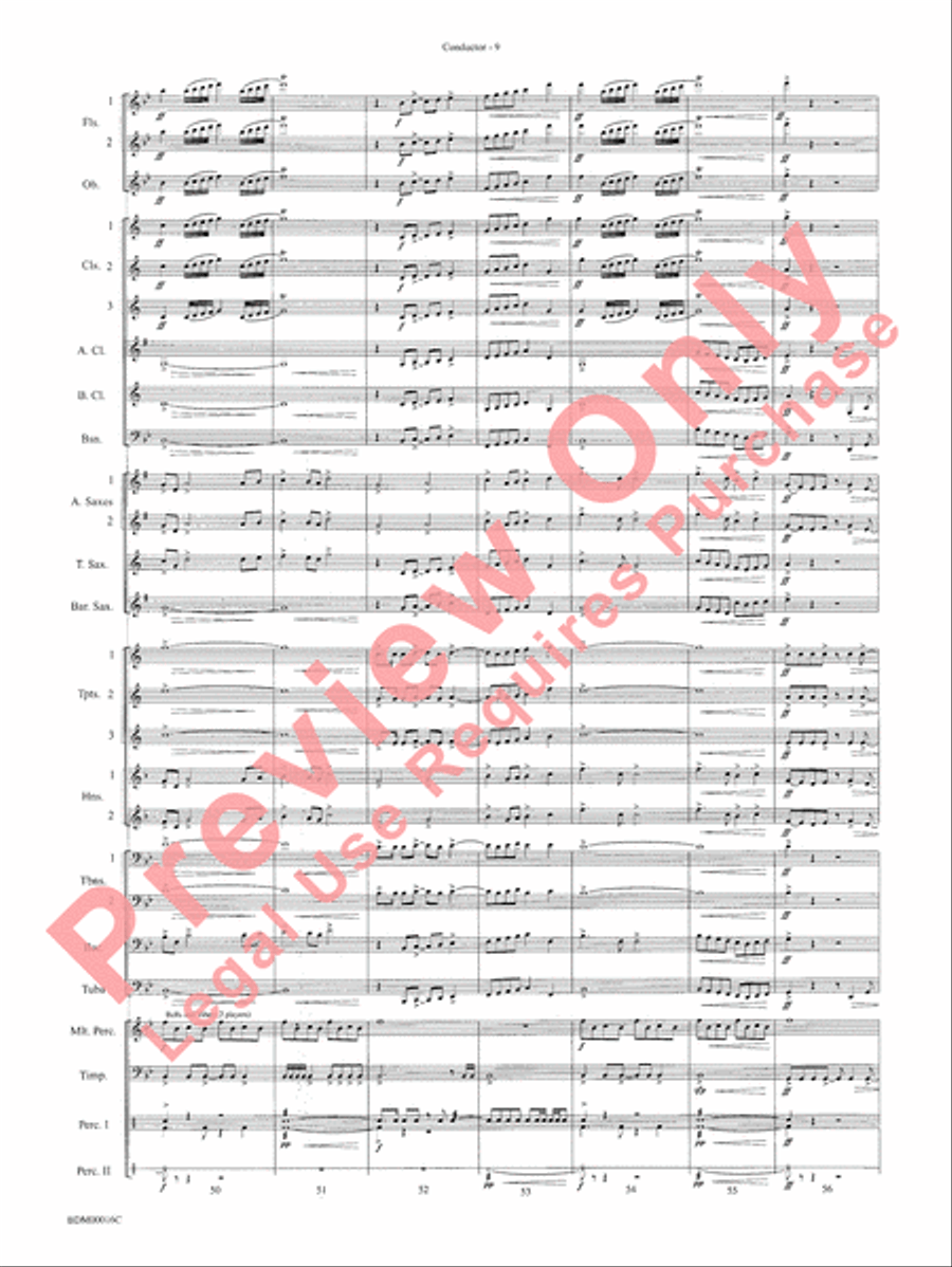 To Challenge the Sky and Heavens Above Concert Band scores gallery preview page 12
