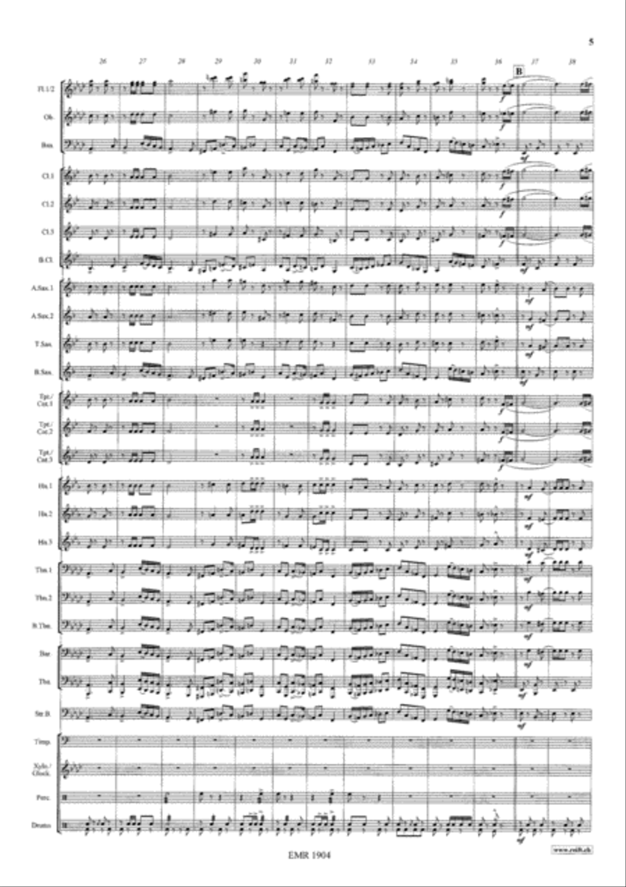 Circus March Concert Band scores gallery preview page 6