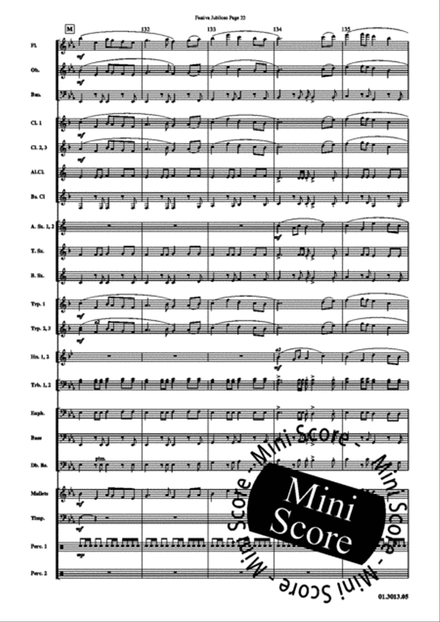 Festiva Jubiloso Festiva Jubiloso Concert Band scores gallery preview page 26