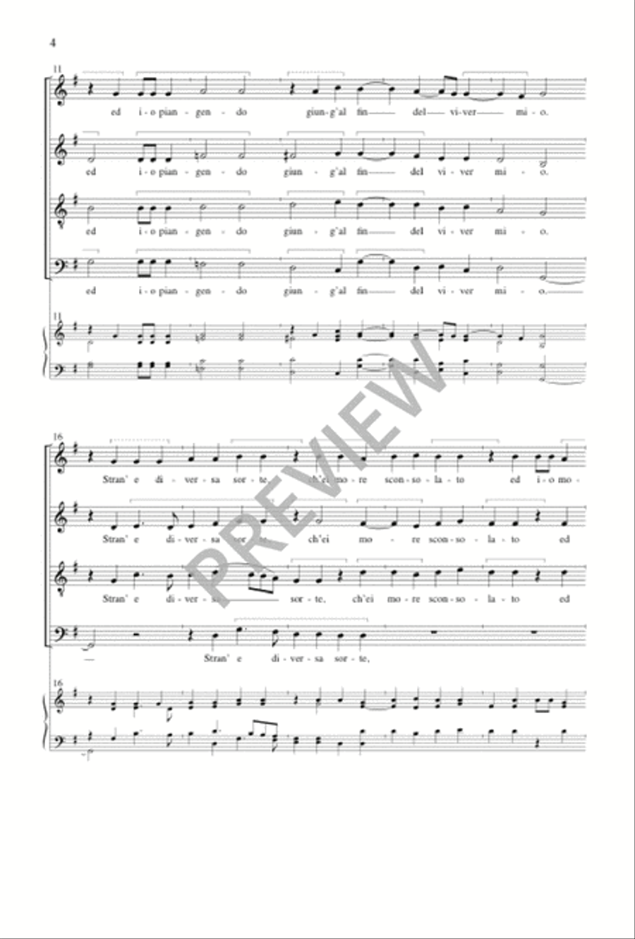 Il Bianco e Dolce Cigno Il Bianco e Dolce Cigno 4-Part scores gallery preview page 5