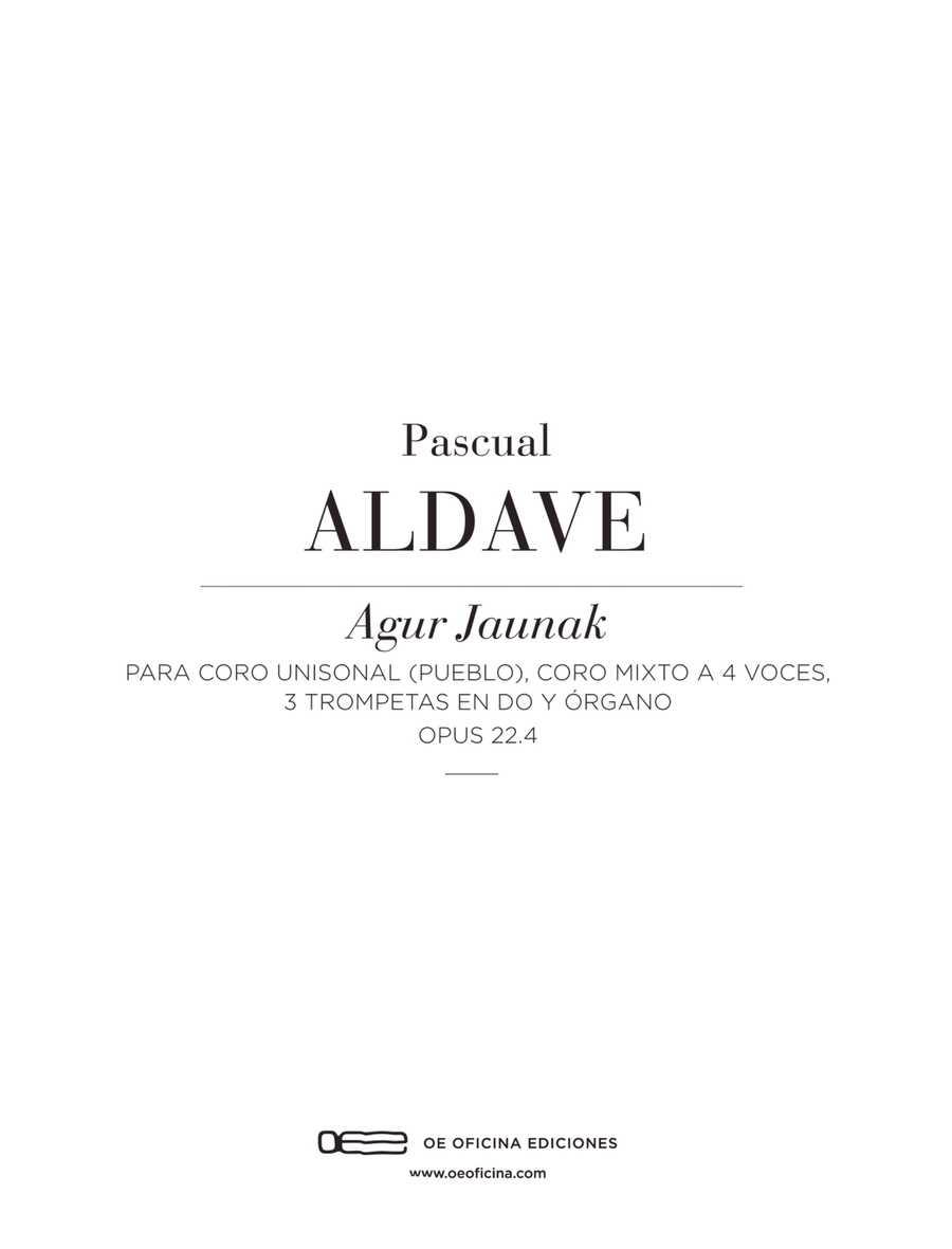 Agur Jaunak (Goodbye, gentlemen / Adiós señores) Unison Choir scores gallery preview page 3