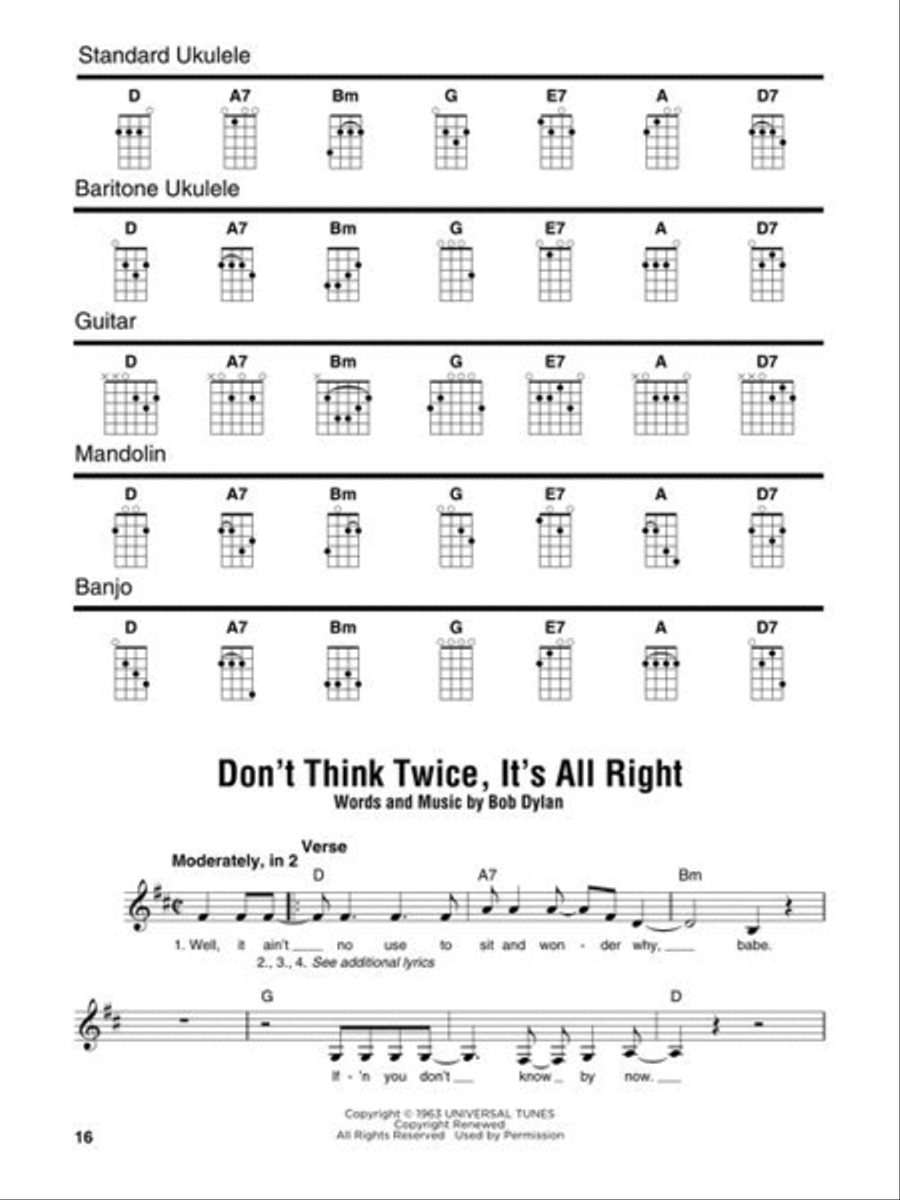 Bob Dylan – Strum Together Banjo scores gallery preview page 5