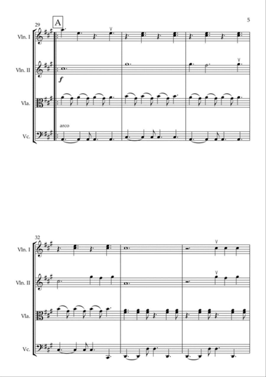 Toothpaste Kisses Toothpaste Kisses String Quartet scores gallery preview page 5