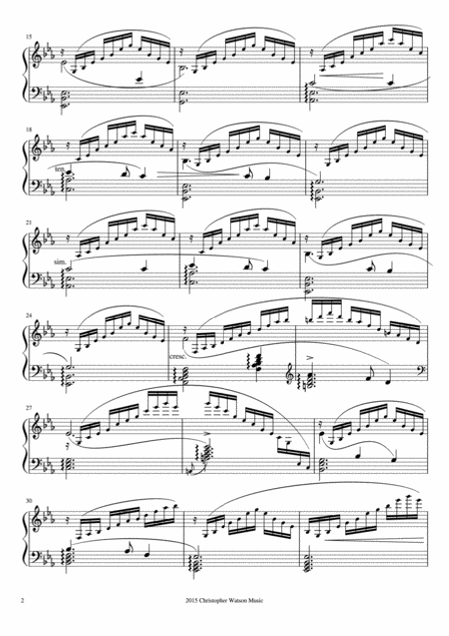 Silent Night Fantasy - For Solo Piano Piano Method scores gallery preview page 2