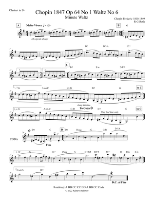 Chopin Minute Waltz Clarinet