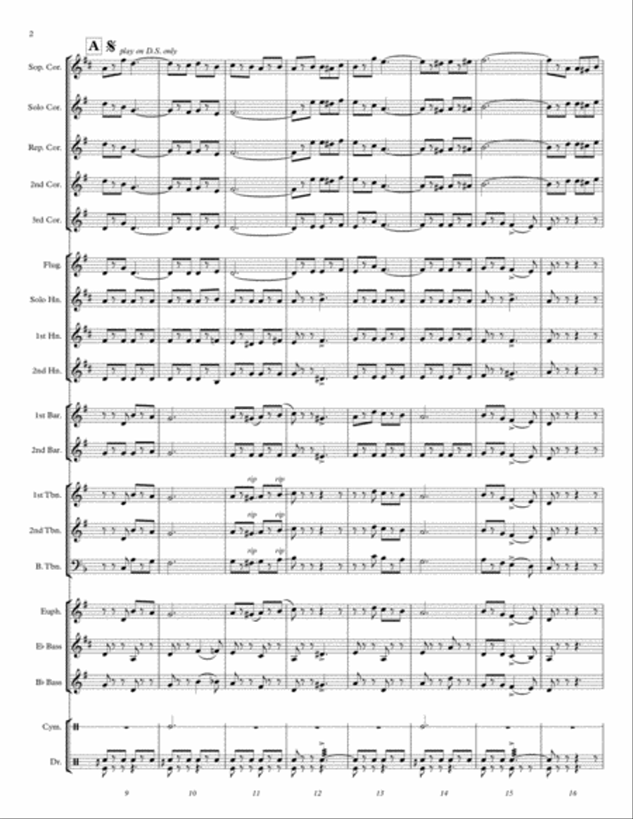Lakeshore Picnic Brass Band scores gallery preview page 3