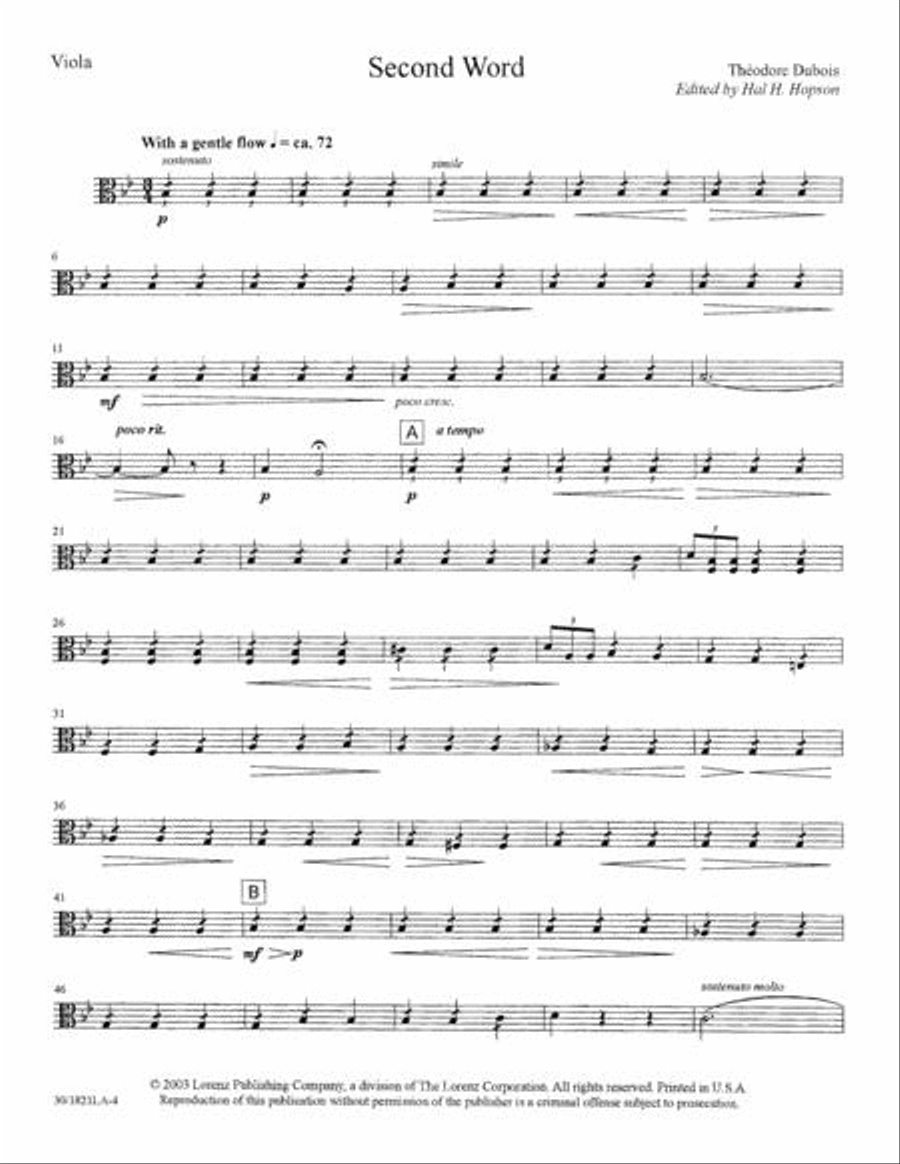 The Seven Last Words of Christ - Viola Choir scores gallery preview page 5