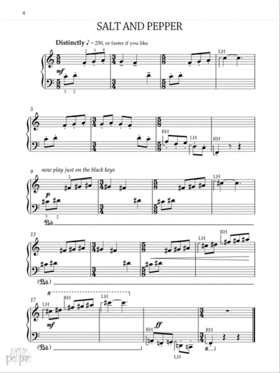 Very Easy Little Peppers Very Easy Little Peppers Easy Piano scores gallery preview page 3