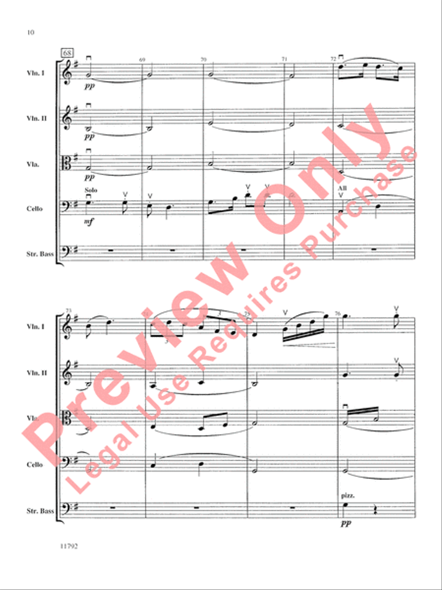 Symphony No. 9 String Orchestra scores gallery preview page 11