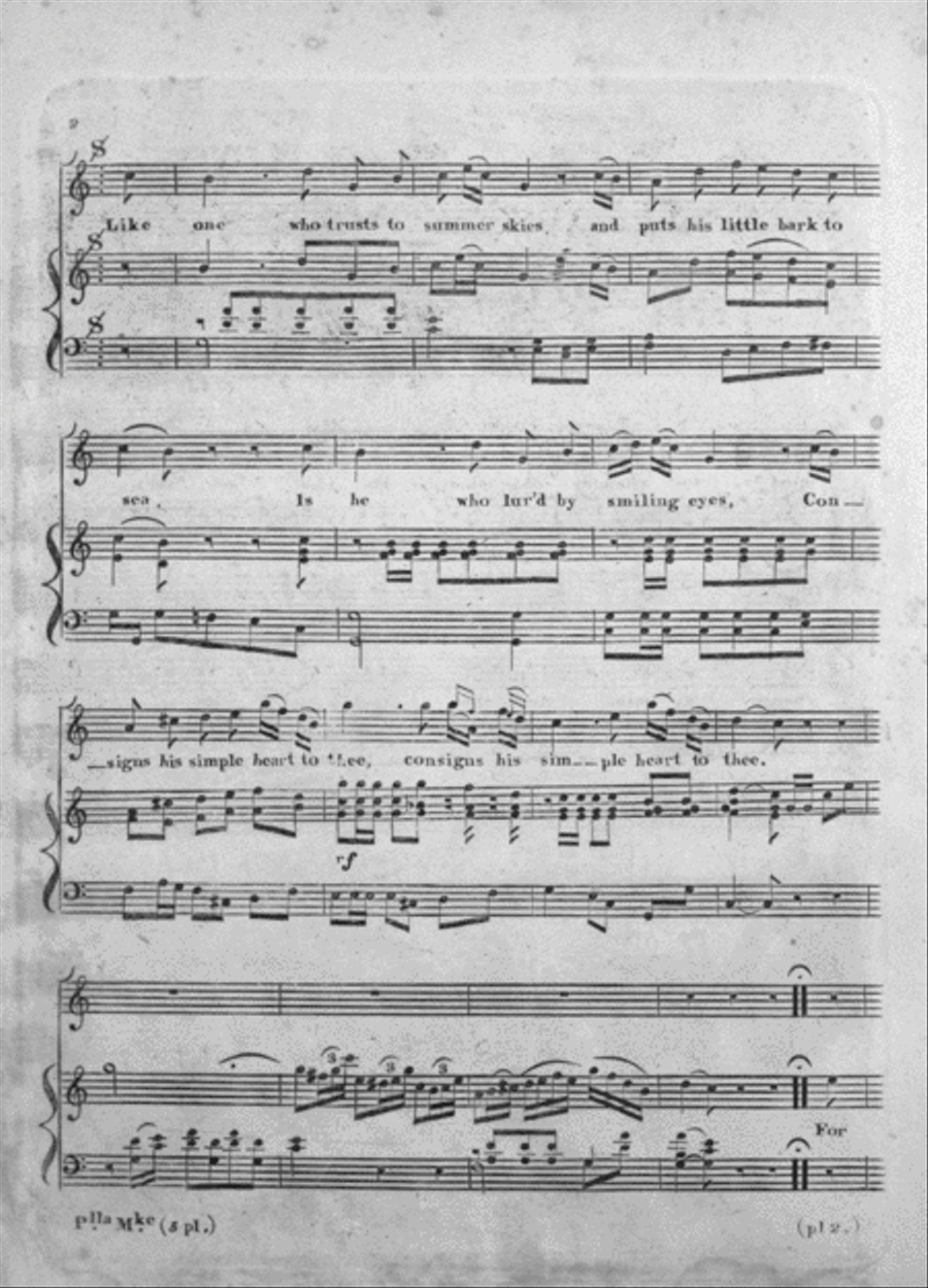 Like one who trusts to Summer Skies. Rondo Alla Polacca Voice scores gallery preview page 2