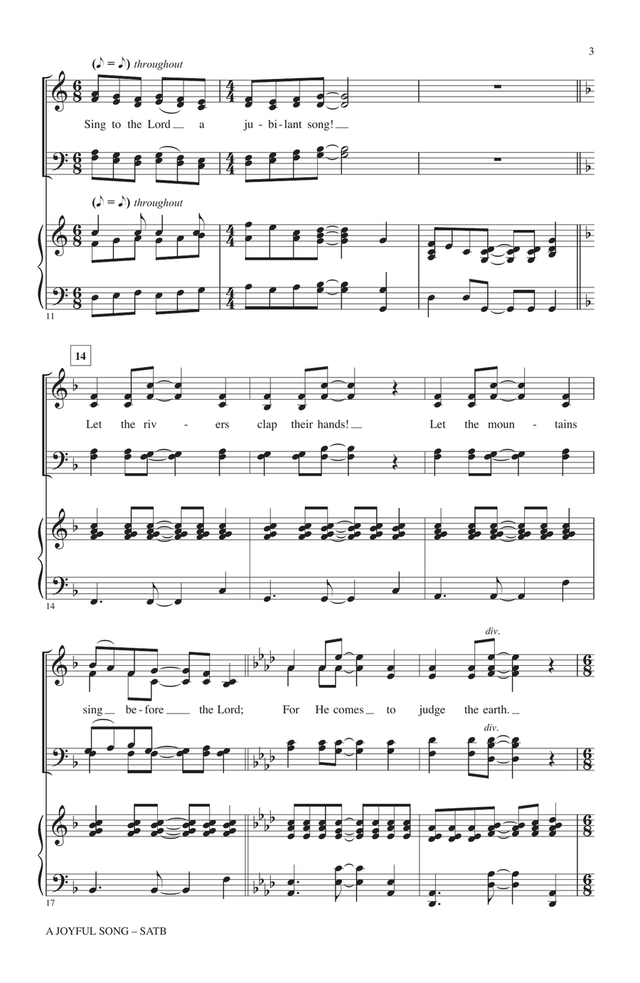 A Joyful Song A Joyful Song 4-Part scores gallery preview page 2