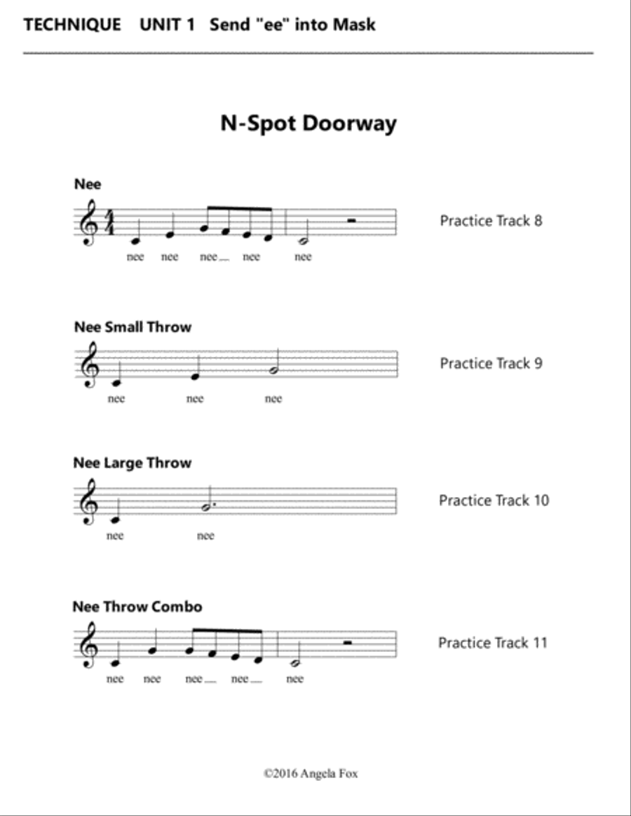 Healthy Vocal Development: Technique Exercises Level 3B Voice scores gallery preview page 6