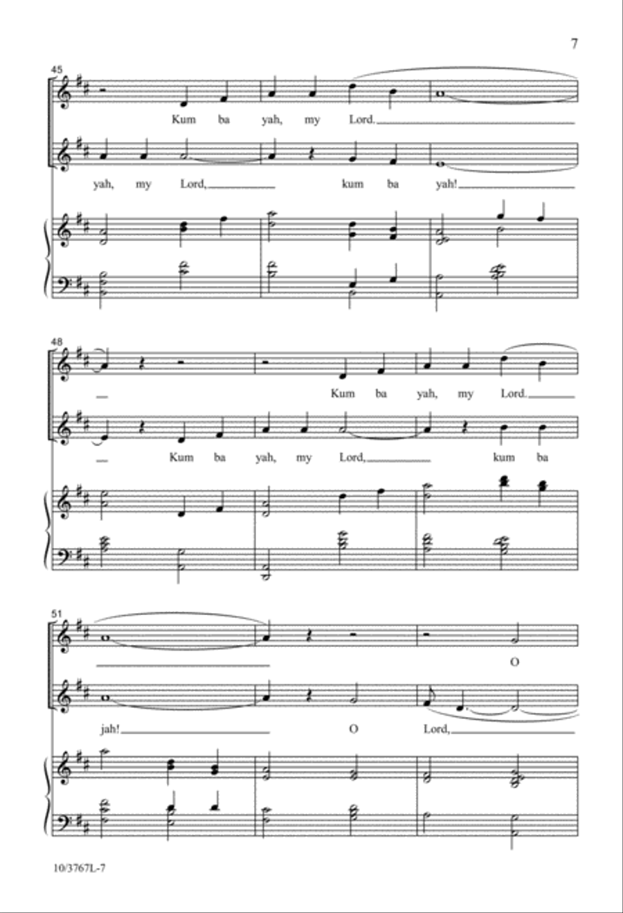 God Is Calling Us Unison Choir scores gallery preview page 7